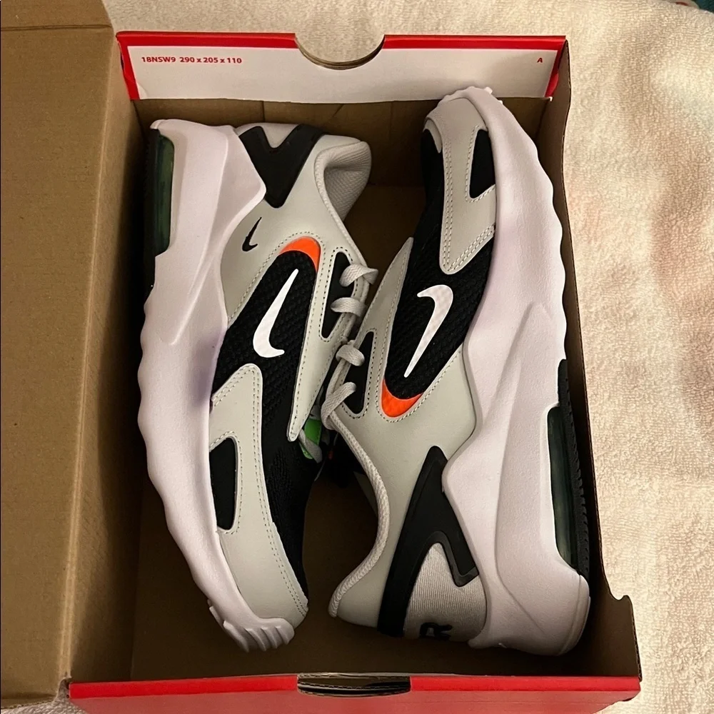 Nike Black, White, and Orange Sneakers